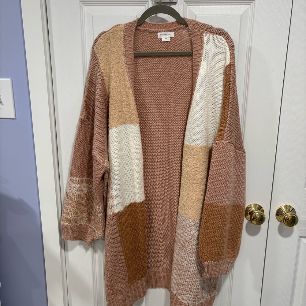 Chic Soul Earthy Tones Cardigan